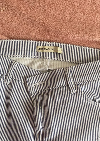 LCW Casual Çizgili Kadın Denim Pantolon
