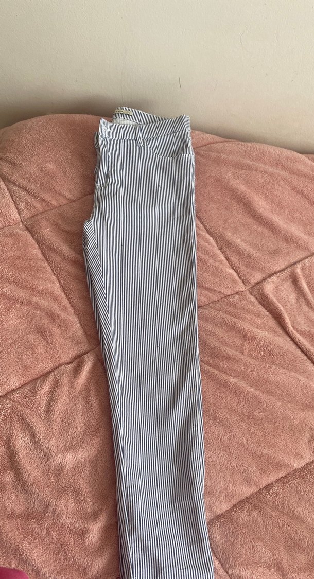 LCW Casual Çizgili Kadın Denim Pantolon - Görsel 2