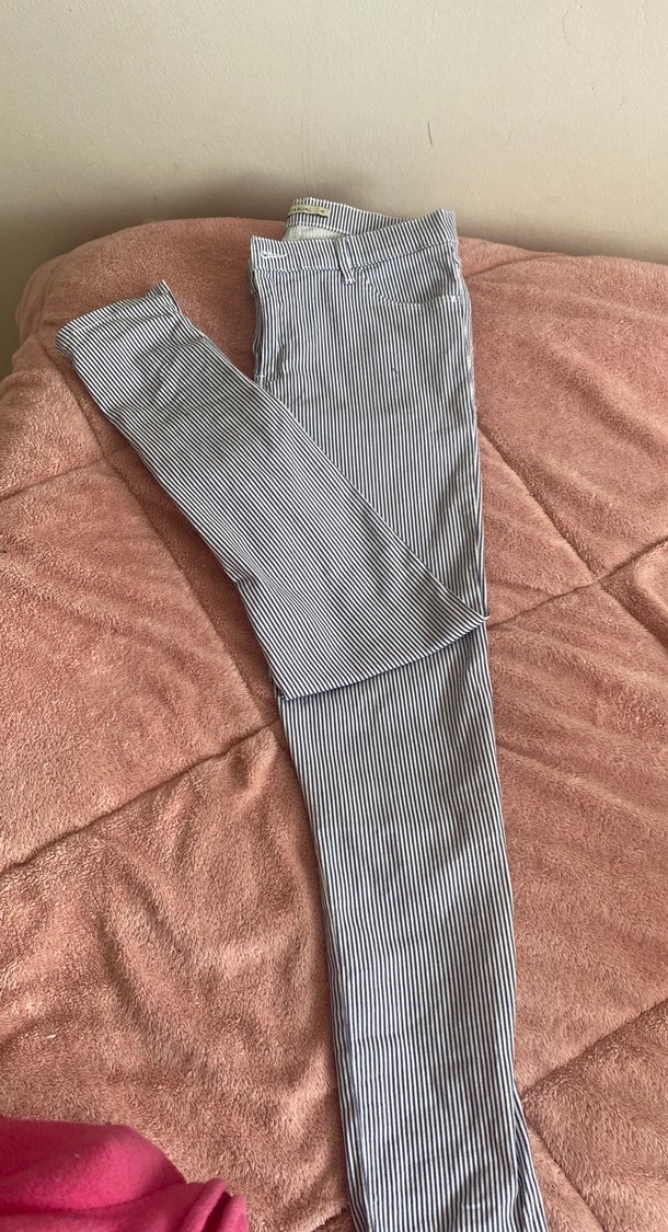 LCW Casual Çizgili Kadın Denim Pantolon - Görsel 3