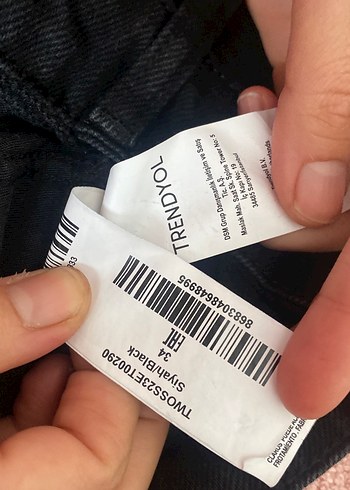 Siyah Normal Boy Kadın Denim etek - Görsel 3