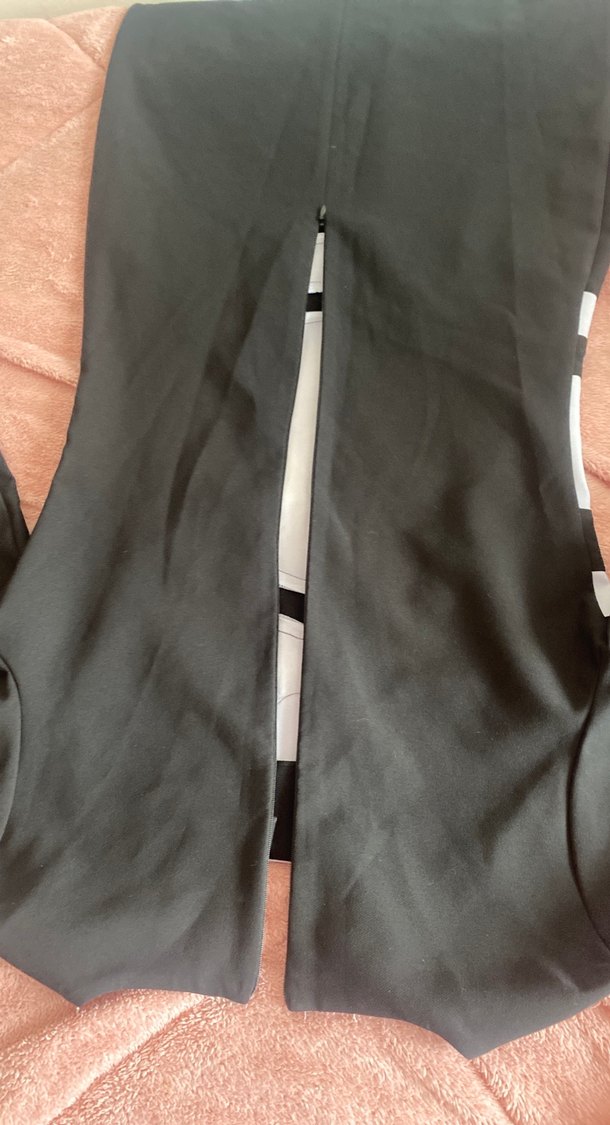 Siyah beyaz elbise - Görsel 4