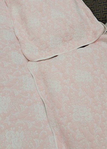 Pastel Pembe Düz Yatak Örtüsü - Görsel 3