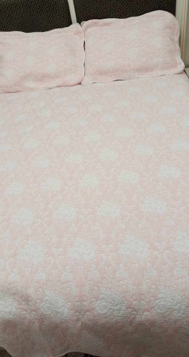 Pastel Pembe Düz Yatak Örtüsü - Görsel 5