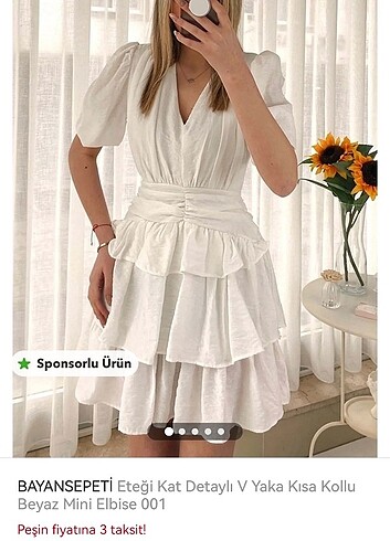 Acil Satılık beyaz elbise