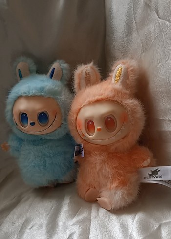 Diğer Pastel Mavi Peluş Oyuncak Orjinal labubu Popmart,Themonsters