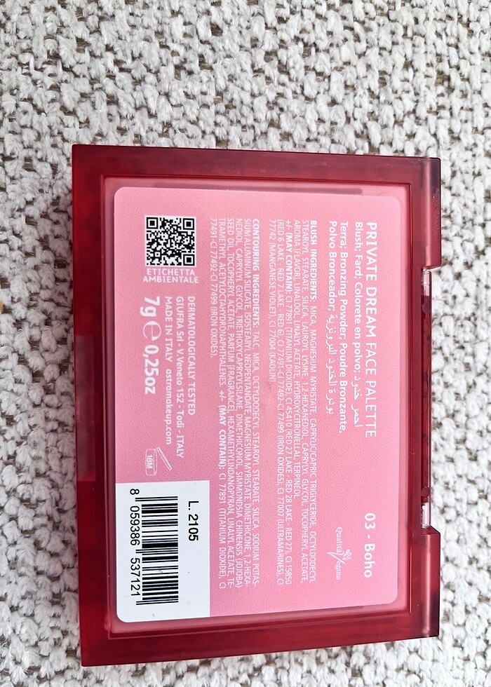 Astra Make up 03 boho yüz paleti - Görsel 2