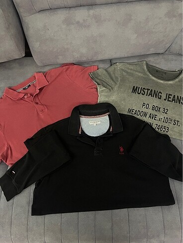 Erkek kısa uzun kol Polo yaka T-shirt