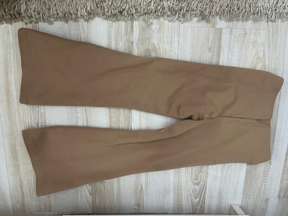 Zara kız çoçuk Bej Pilili Kumaş Pantolon - Görsel 2