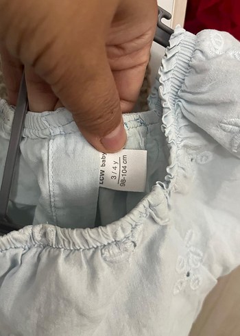 Kız Çocuk Fistolu Pamuk Elbise - Görsel 3