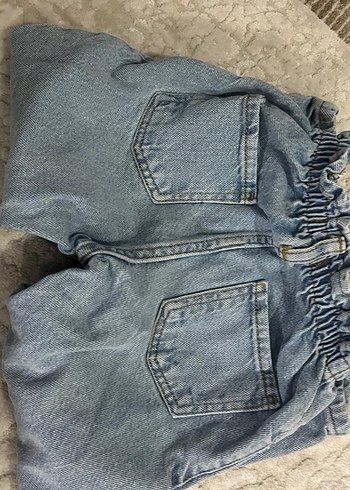 Zara Mickey ve Donald Baskılı Düğmeli Kız Kot Pantolon - Görsel 3