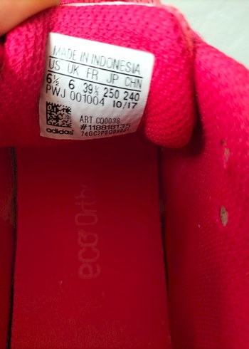 Adidas Adidas Pembe Kadın Spor Ayakkabı Velcro