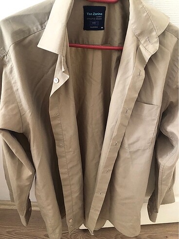 Erkek bej gömlek - Görsel 2