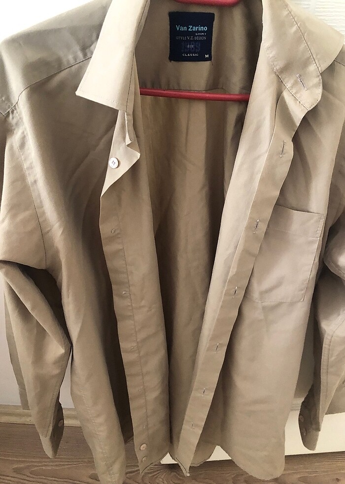 Erkek bej gömlek - Görsel 2