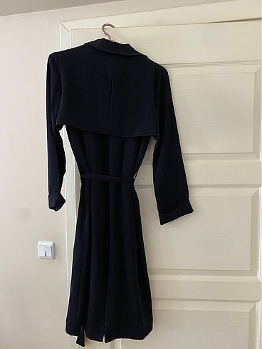 Siyah trençkot - Görsel 2