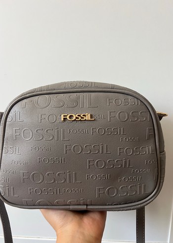 Gri Deri Fossil Kadın Omuz Çantası