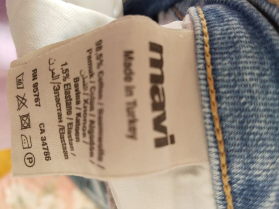 Gri Mavi Midi Boy Bol Kesim Kadın Kot Pantolon - Görsel 3