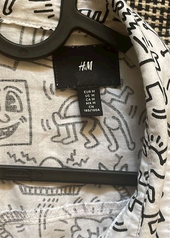H&M keith haring Kısa Kollu Gömlek