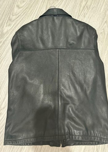 Diğer Deri Siyah Biker Ceket 90s vintage