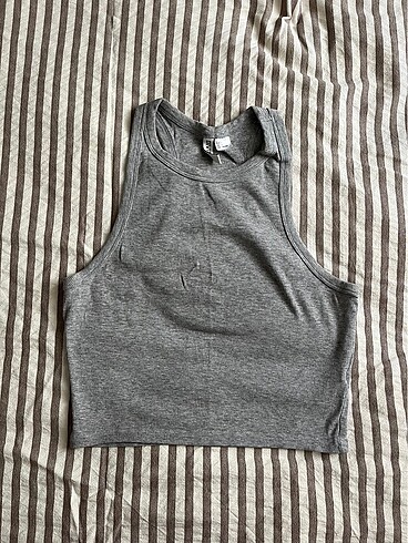 H&M askılı gri üst