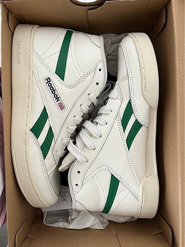 38,5 Beden beyaz Renk reebok club c form hi