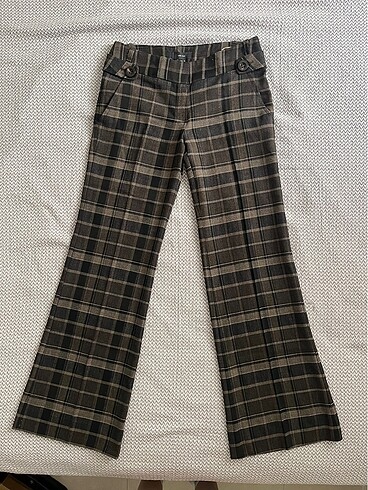 mango eski sezon vintage kumaş pantolon