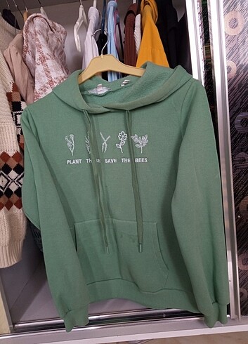 s Beden yeşil Renk Kadın sweatshirt 