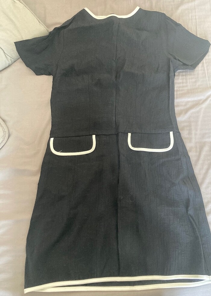 Zarif siyah kısa elbise - Görsel 2