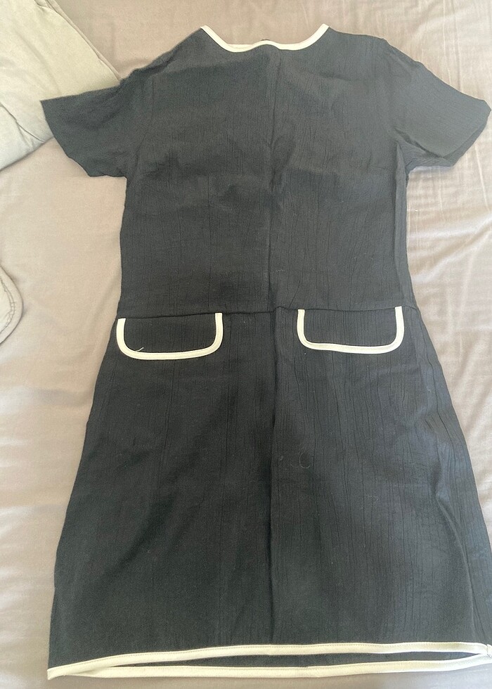 Zarif siyah kısa elbise - Görsel 4