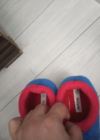 Mavi Erkek Çocuk Sıcak Terlik Velcro - Görsel 6