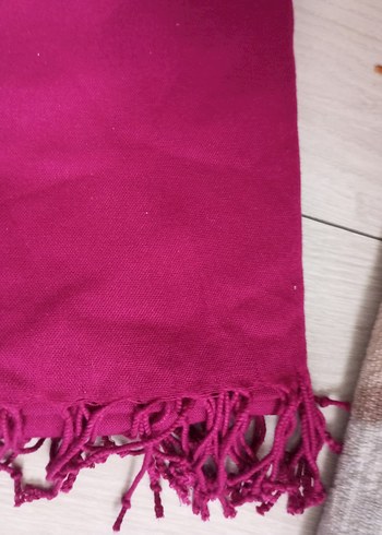 Pembe Kadın İpek Dokulu Şal - Görsel 3