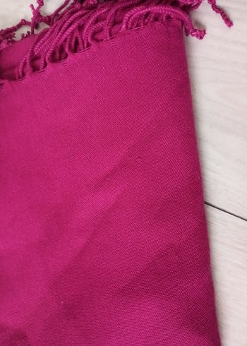 Pembe Kadın İpek Dokulu Şal - Görsel 5