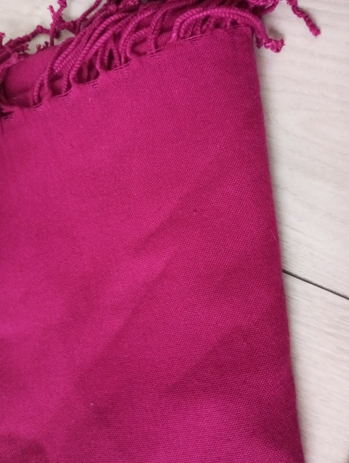 Pembe Kadın İpek Dokulu Şal - Görsel 5