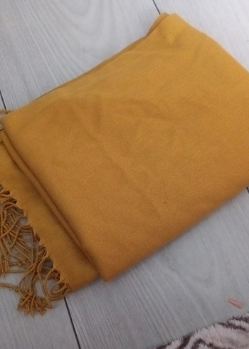 hardal sarısı Kadın Şal - Görsel 6