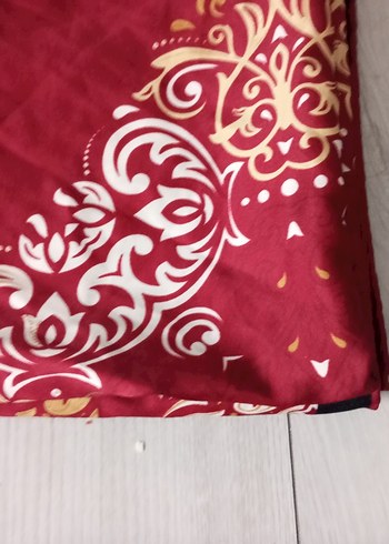 Bordo Desenli eşarp - Görsel 3