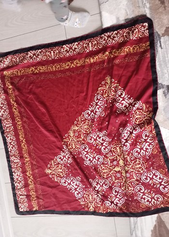 Bordo Desenli eşarp - Görsel 6