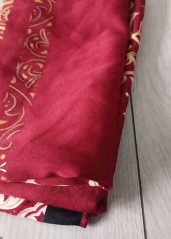 Bordo Desenli eşarp - Görsel 7