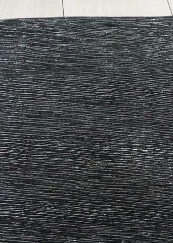 Gri Siyah parlak simli abiye şal - Görsel 4