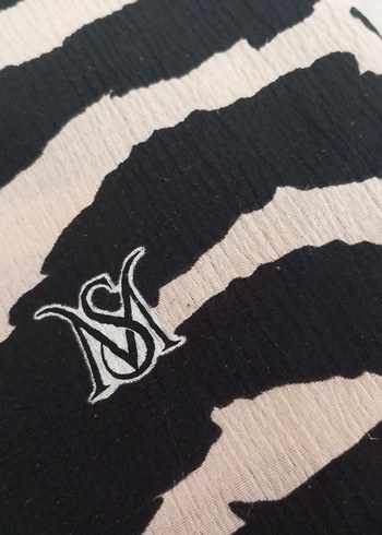 Zebra Desenli eşarp fular - Görsel 6