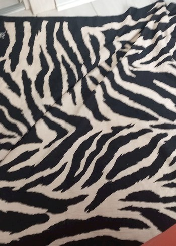 Zebra Desenli eşarp fular - Görsel 10