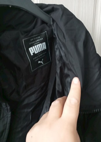 Kadın Siyah Puflu Midi Kışlık Mont - Görsel 5