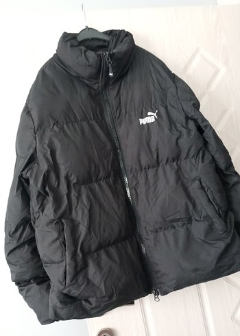 Kadın Siyah Puflu Midi Kışlık Mont - Görsel 13