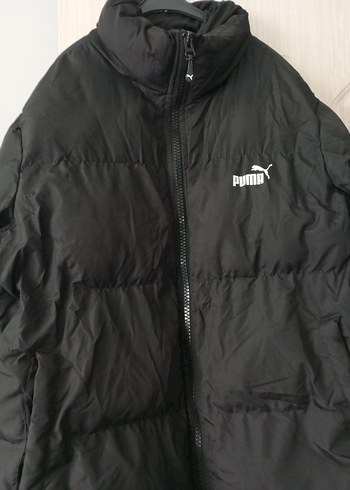 Kadın Siyah Puflu Midi Kışlık Mont - Görsel 7