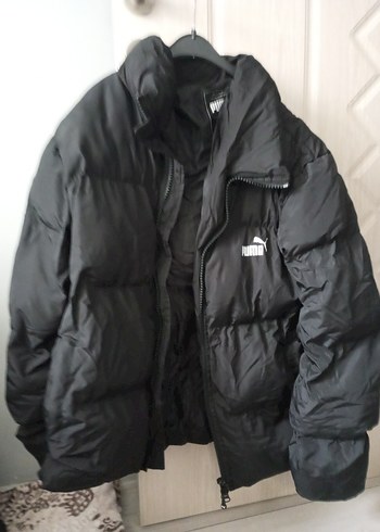 Kadın Siyah Puflu Midi Kışlık Mont - Görsel 2