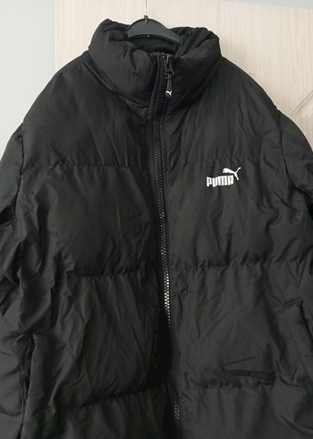 Kadın Siyah Puflu Midi Kışlık Mont - Görsel 11