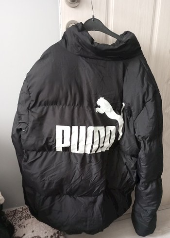 Kadın Siyah Puflu Midi Kışlık Mont - Görsel 4