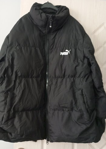 Kadın Siyah Puflu Midi Kışlık Mont - Görsel 12