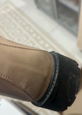 40 Beden ten rengi Renk Bej Kadın Dolgu Topuk Bot