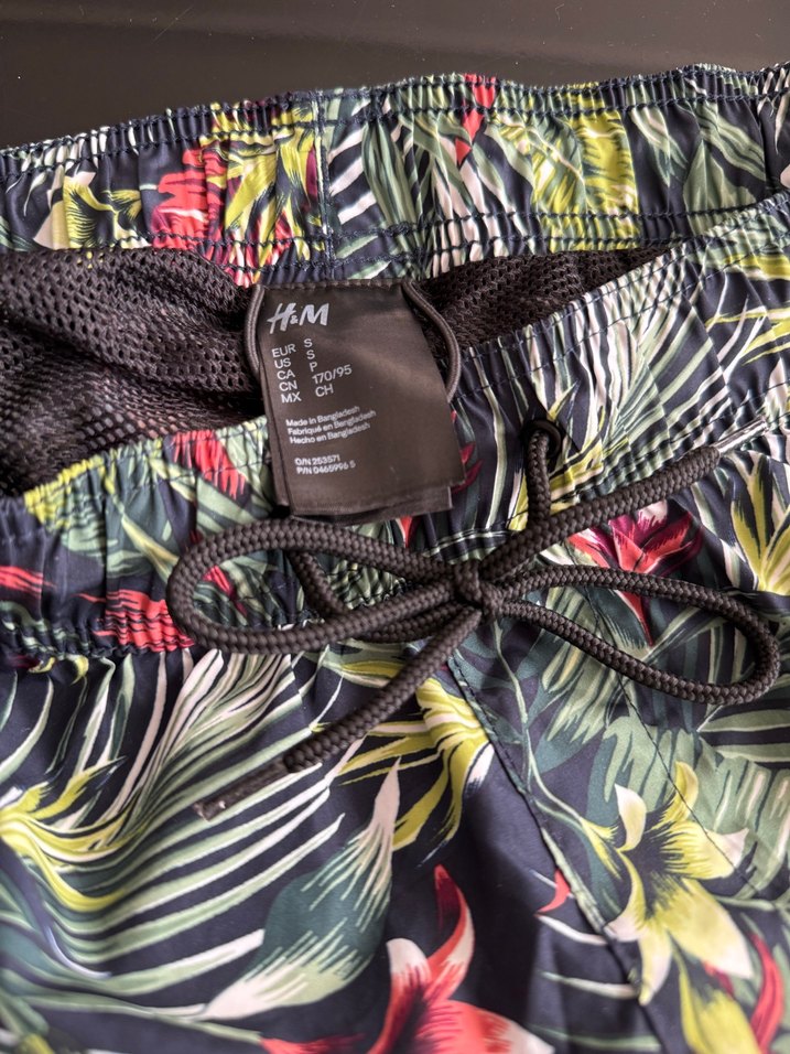 Hm Renkli Tropikal Desenli Erkek Mini Şort - Görsel 2