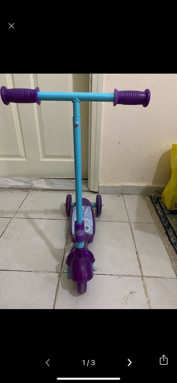 Mor Pastel Renkli Çocuk Scooter'ı - Görsel 3