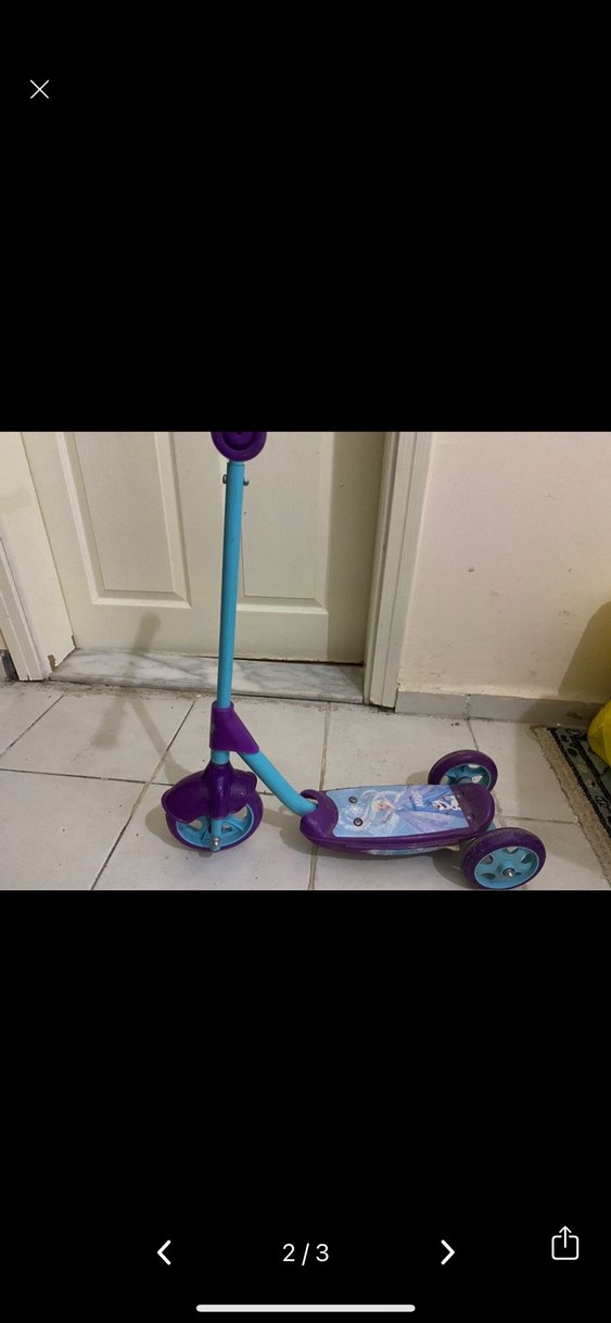 Mor Pastel Renkli Çocuk Scooter'ı - Görsel 2